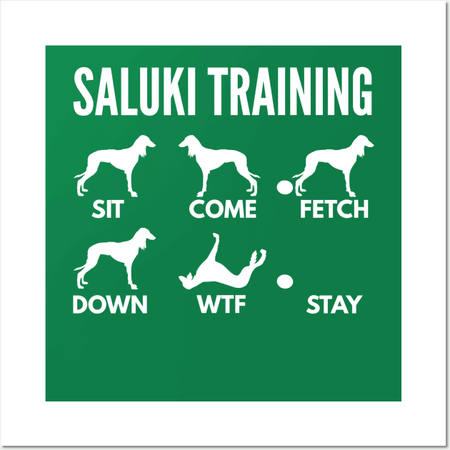 Saluki Training Saluki Dog Tricks Wall Art by DoggyStyles